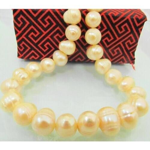 HUGE 19"12-15MM SOUTH SEA GENUINE WHITE BAROQUE PEARL NECKLACE 925silver