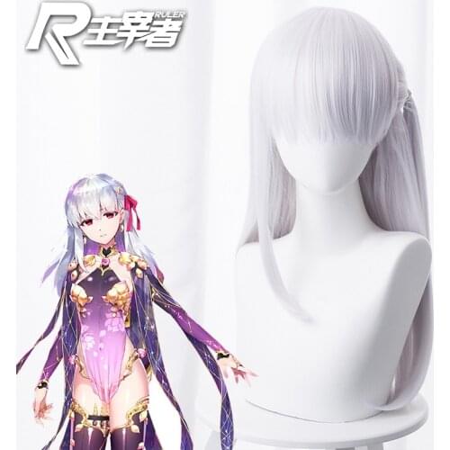 Light Gray Blue Mid-length Hair Cos Wig Halloween Wig Party Cosplay Cosplay Accessories