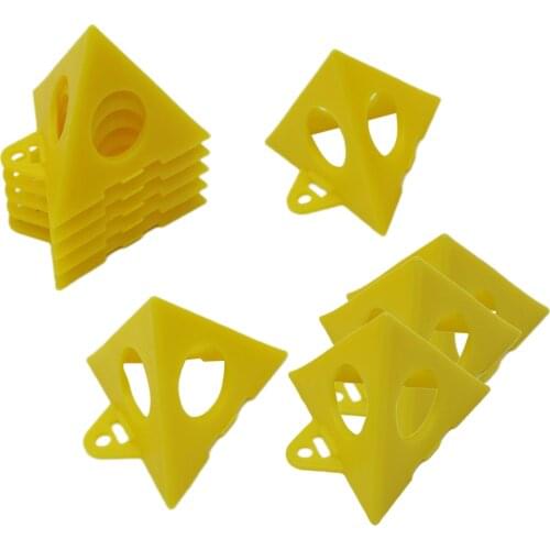 10 Pcs Yellow Cone Cabinet Door Risers Acrylic Epoxy Pouring Paint Canvas Stands Yellow