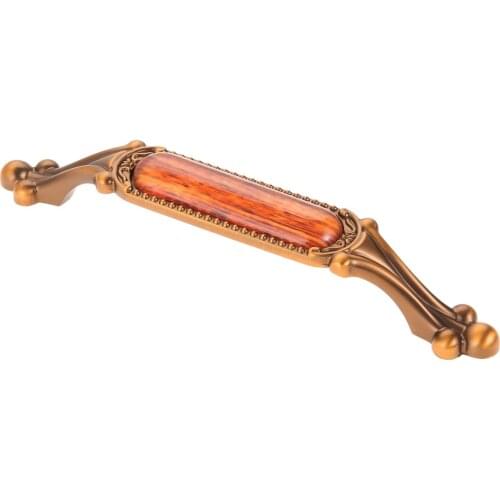 Luxury Vintage Furniture pull Handle Zinc Alloy Glass Kitchen Cabinet Drawer Door Wardrobe cupboard knob elegant durable handle