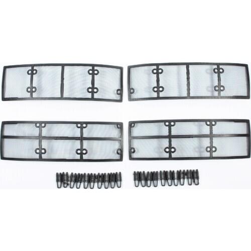 Wtfs Stainless Steel ABS Insect Grille Mesh Grill Inserts Insect Net Insect-Proof Net for Toyota RAV4 2017 [QP1150]