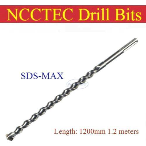 [SDS MAX 1200mm] 14 16 18 20 22 25 28 30 32 35 38 40 42 45 50mm alloy carbide wall core drill bits | 1.2 meters Hammer hole saw