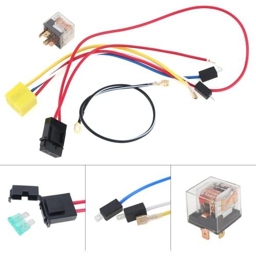 1 PC 12V High-quality Wire Harness And Copper relay with Light Car Horn Speaker Kit Fit for Air Horn Car/ Truck / Vehicle
