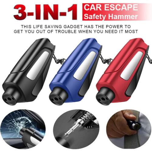 1PC Two-in-one Multi-function Mini Car Window Glass Breaker Seat Belt Cutter Safety Hammer Life-saving Escape Hammer Cutter
