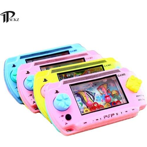 1Pcs Kids Classic Water Console Game Machine Educational Intellectual Toys Children Funny Water Ferrule Toys 10.5 Cm