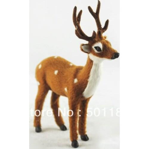 Free shipping deer toy artificial deer gift decoration mini deer artificial crafts animal deer figurine toy