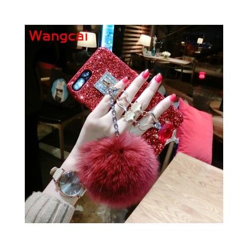 Shining Diamond Case For Realme C21 C20 8 OPPO A94 4G A55 A93 5G Reno 5 Pro Vivo V21 Case Glitter Bling Hard Cover