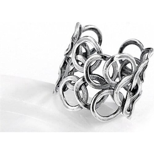 Bohemian Creative Irregular Circle Rings For Women Vintage Knuckle Finger Ring Trend Geometric Jewelry