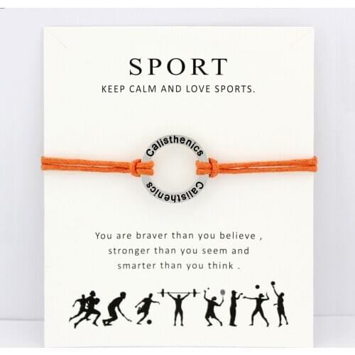 Calisthenics Gymnastics Gymnastic Charm Bracelets Chain Jewelry Women Girl Boy Unisex Best Friends Gift Drop Shipping