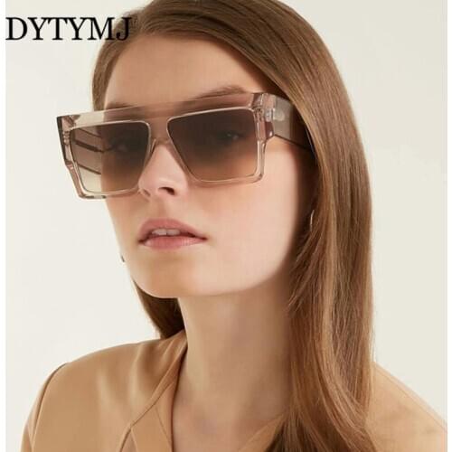 DYTYMJ Square Sunglasses Women Retro Oversized Sunglasses Women High Quality Vintage Gradient Men Sunglasses Gafas De Sol Hombre