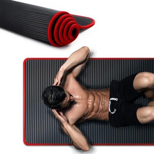 10mm Yoga Mat Extra Thick 1830*610mm NRB Non-slip Mat For Men Women Fitness Tasteless Gym Exercise Pads Pilates Yoga Mat X1D