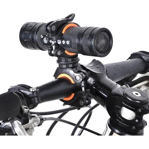 360 Degree Cycling Clip Clamp Rotation Bike Flashlight Torch Mount LED Head Front Light Holder Clip Bicycle Accessories