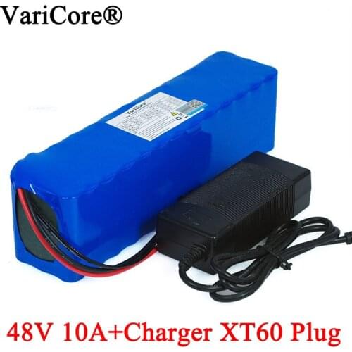 VariCore E-bike battery 48v 10ah 18650 li-ion battery pack bike conversion kit 1000w XT60 plug + 54.6v 2A Charger