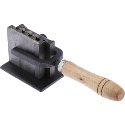 Metal Casting Melting Ingot Mold, Reversible Jewellery Ingot Mold Making Tools for Sheet Bar Gold Mental Casting, Wooden Handle