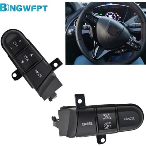 Multifunction Steering Wheel Button Switch 36770-SNA-A12 36770-SNA-B12 For Honda 08-13 fit 09-14 City 06-11 Civic