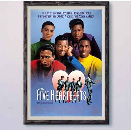 N434 THE FIVE HEARTBEATS Vintage Classic Movie Wall Silk Cloth HD Poster Art Home Decoration Gift