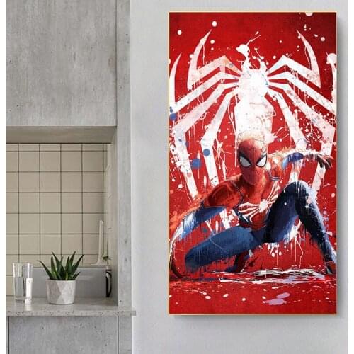 Avengers Spider Marvel Movie DIY Diamond Painting 5D Diamond Embroidery Full Cross Stitch Kits Diamond Mosaic Home Decor