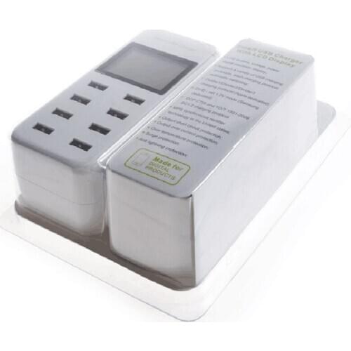 New Products Multi 8 Ports USB Charger Smart Qi Wireless Charger 60W