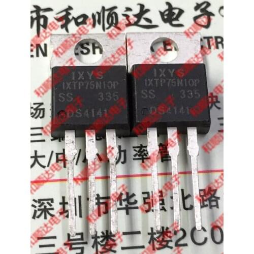 10pcs/lot IXTP75N10P New Spot TO-220 100V 75A
