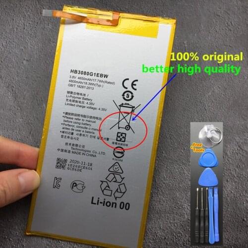 Original 4800mAh HB3080G1EBW Battery For Huawei MediaPad M1 8.0" / S8-301U / S8-301W / S8-301L / S8-303L / S8-306L Batteries