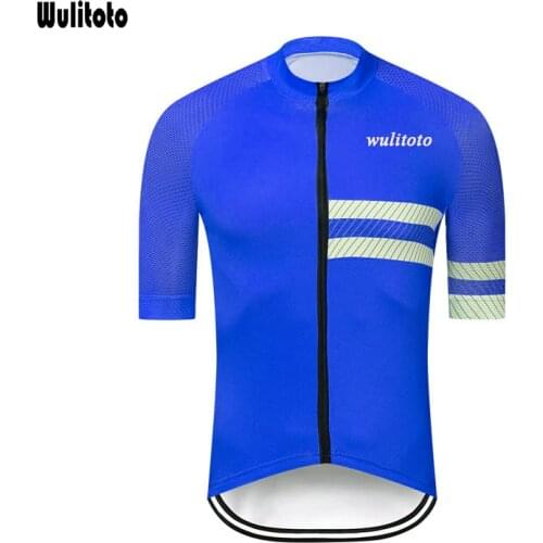 Blue cycling jersey summer short-sleeved bicycle sweatshirt road cycling For Men