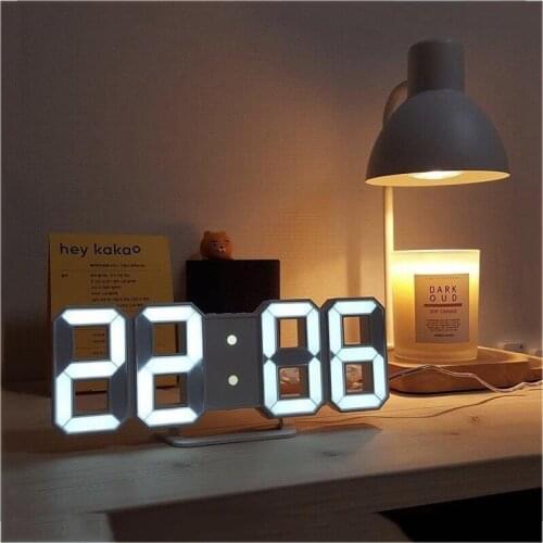 LED Digital Wall Clock Alarm Date Temperature Automatic Backlight Table Desktop Home Decoration Stand Hang Clocks for Home Use