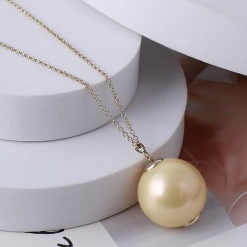 Europe and the United States jewelry wholesale personality big pearl exaggerated long money chain sweater chain necklace