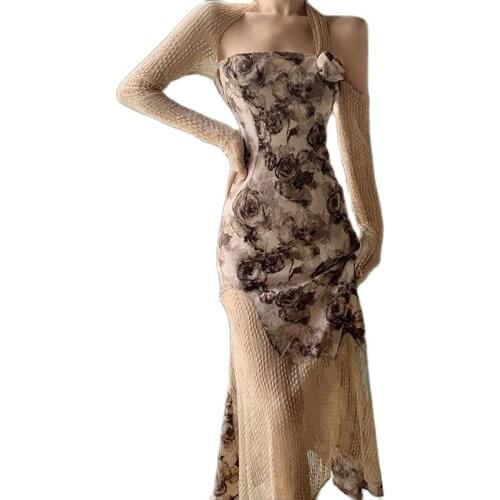 ZHOURTOUR Summer Dresses With Print