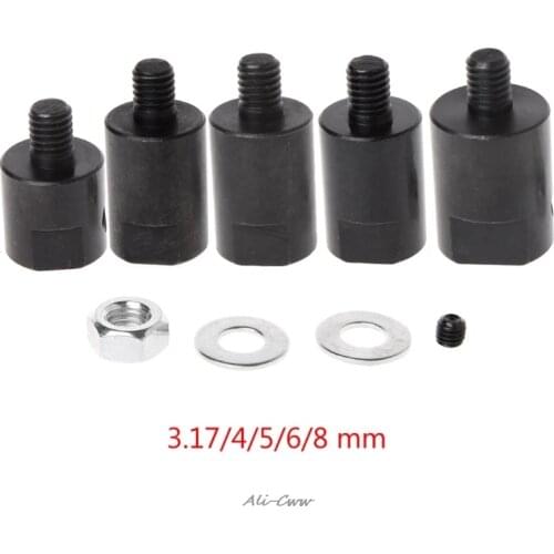 1 set 3.17/4/5/6/8mm Axle Motor Shaft Coupler Sleeve Saw Blade Coupling Chuck Adapter