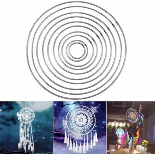 10Pcs Dream Catcher DIY Hoop Strong Metal Dream Catcher Dreamcatcher Ring Macrame Craft Hoop Ardent