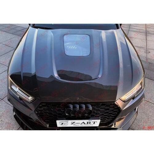 2016-2020 Z-ART carbon fiber engine hood for A4 carbon fiber engine bonnet for A4 B9 carbon fiber engine lid for S4 B9