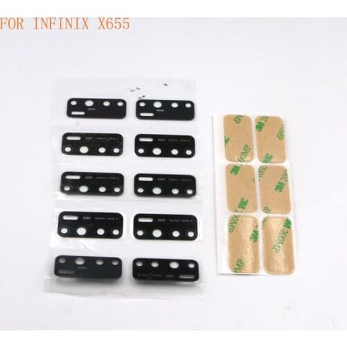 30pcs Free Shipping Camera Lens For INFINIX IN 2 X572 X655 X655F Camera Glass Lens Cover Replacement With Sticker