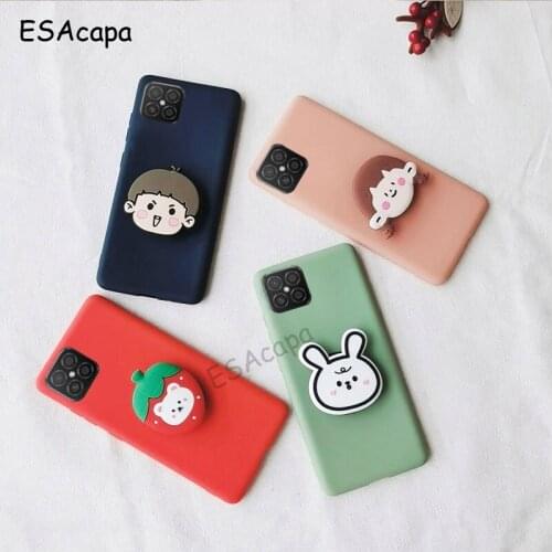 3D DIY Cute Cartoon Silicone Phone Case For Huawei Nova 8 SE Soft TPU Matte Cases For Huawei Nova 8 SE Stand Holder Back Cover