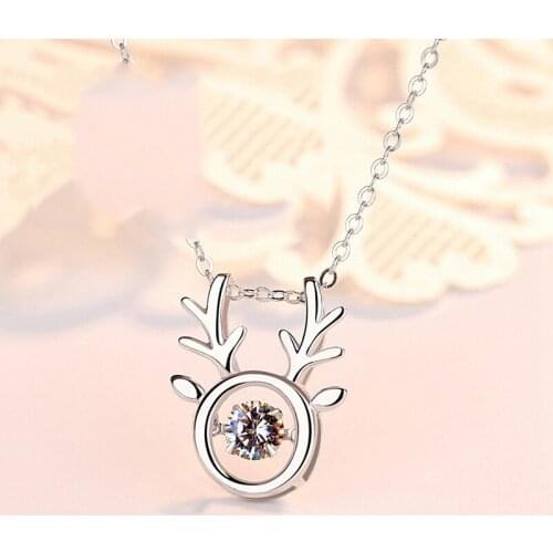 Noble Women Pure 100% 925 Sterling Silver Necklaces Pendant Necklaces Chain Jewelry Accessory Fashion Gift For Girl Party