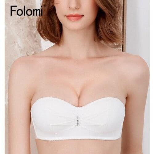 Folomi Sexy Wireless Bras for Women Soft Seamless Brassiere Half Cup Push Up Lingerie Multi Way Invisible Bra