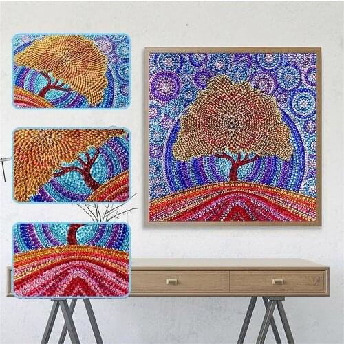 EverShine Diamond Embroidery Special Shape Cross Stitch Diamond Painting Frame Kit Diamond Mosaic Scenery Picture Of Rhinestone