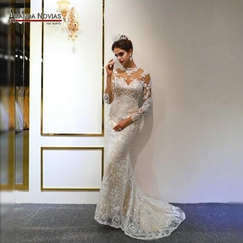 Beautiful Mermaid Wedding Dress 2022 Africa Bridal Wedding Dress Real Work Photo