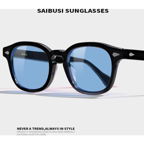 Colorful sunglasses men women vintage acetate square eyeglasses anti-UV400 driving outdoor SUN glasses