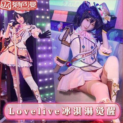 Love Live Ice Cream Awakening All Member Christmas and Halloween Cosplay Costume Women And Girl Dresses Outfit Suit