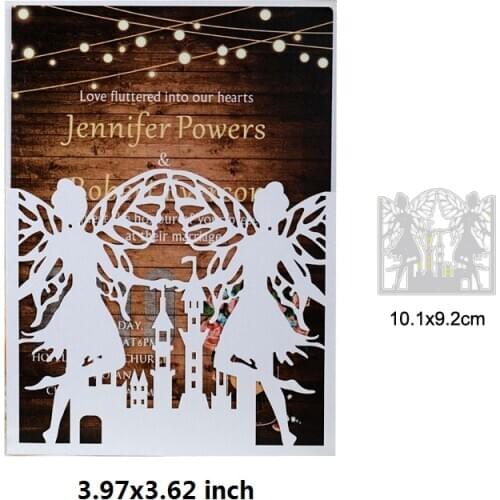 3D metal cuting dies cut fairy angel girl wing love lady peace Scrapbooking Card album paper craft stencil punch art cutter