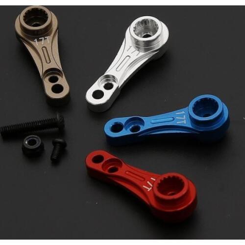CNC metal steering servo arm double-sided rocker 15T/17T for 1/5 losi 5ive-t Rovan LT rc car part