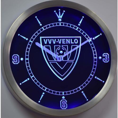 Nc1025 VVV-Venlo Eerste Divisie Netherlands Football Neon Light Signs LED Wall Clock