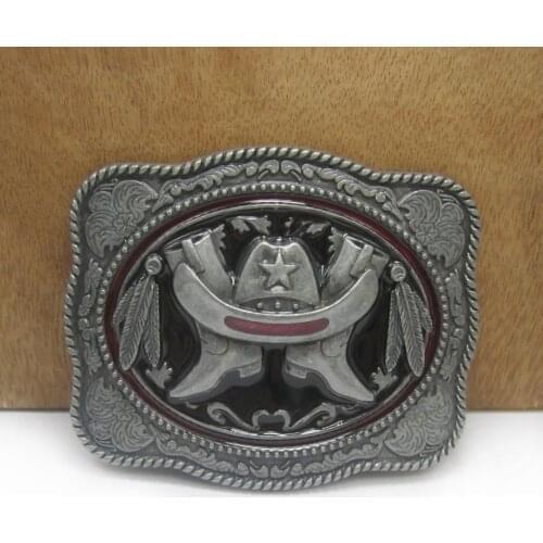 BuckleClub wholesale zinc alloy western boots belt buckle western cowboy jeans gift belt buckle FP-03393 with 4cm width loop