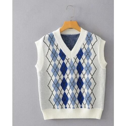 Autumn clothes women knit vest cute tops
