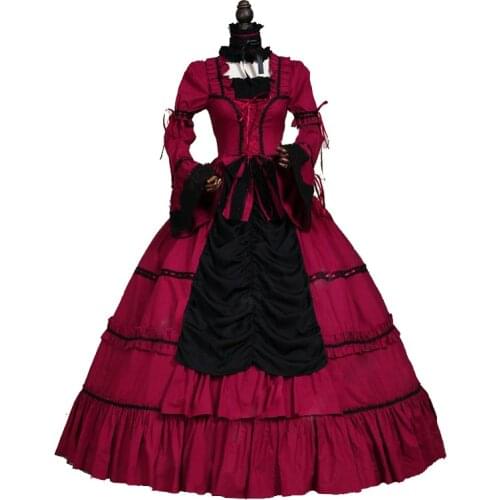 Medieval Dress Rococo Baroque Marie Antoinette Ball Dresses 18th Century Renaissance Historical Period Dress