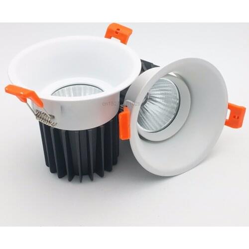 10pcs/lot COB Lampada LED Ceiling Down Light Dimmable 10w COB LED Down Lamp White Shell CE&RoHS 2 Years Warranty