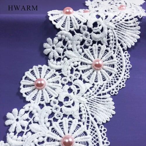 10yard 3d Lace Fabric 2021 For Dresses With Pink Beads Women Sewing Trim Clothing Skirt Accessories Wedding Decoration Curtain