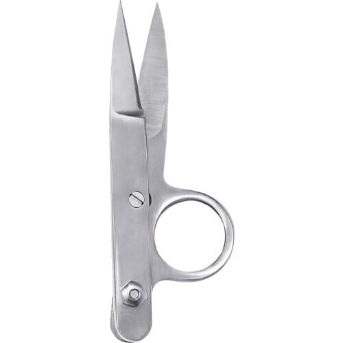 Stainless Steel U-shape Sewing Scissors Practical Embroidery Clippers Circle Cross Stitch Snips DIY Supplies Thread Cloth Cutter