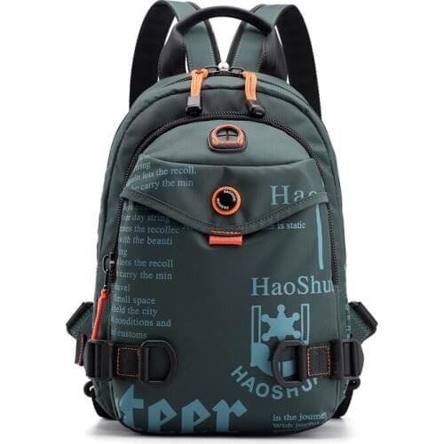 2021 New Waterproof Nylon Travel Back-pack For Men School Bag Teenage Boys Back Pack Separable Bag Strap Travel Backpacking Bag