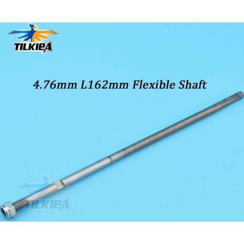 High Quality 4.76mm 3/16'' Flexible Shaft Positive Length 162mm Flexible Axle 4.76mm Flex Cable For RC Boat